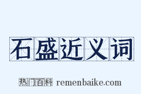 石盛近义词是什么意思的图片